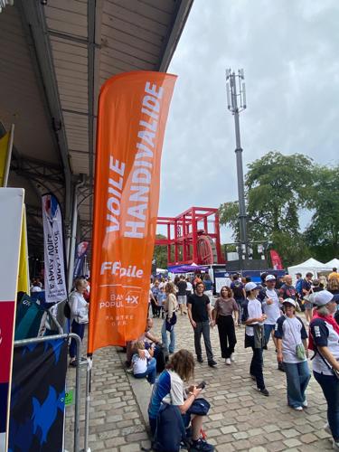 Vue de l'extérieur du stand FFVoile